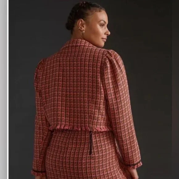 NWT: Maeve By Anthropologie tweed Blazer